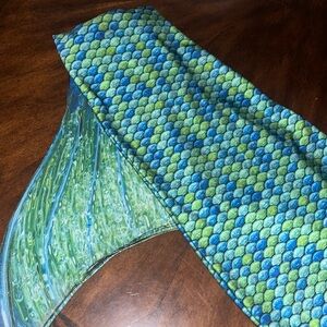 blue and green mermaid fin, monofin included!